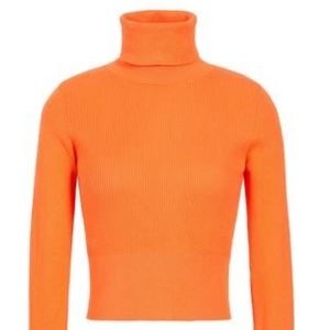Neon Orange Turtleneck